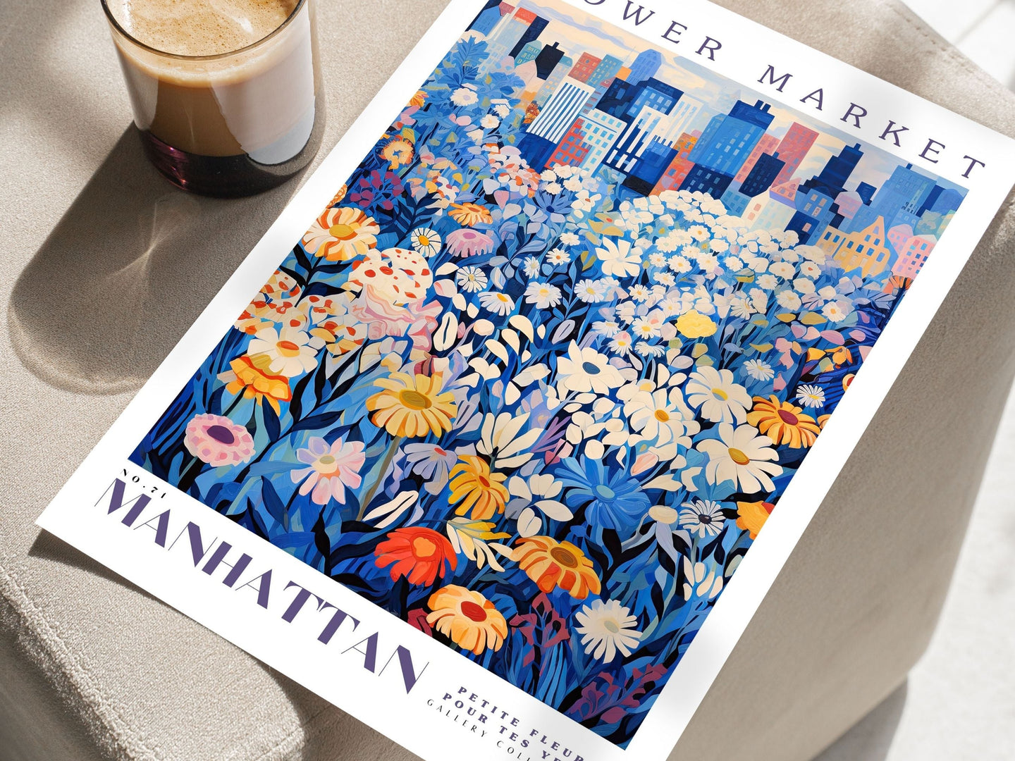 Manhattan Flower Market Poster