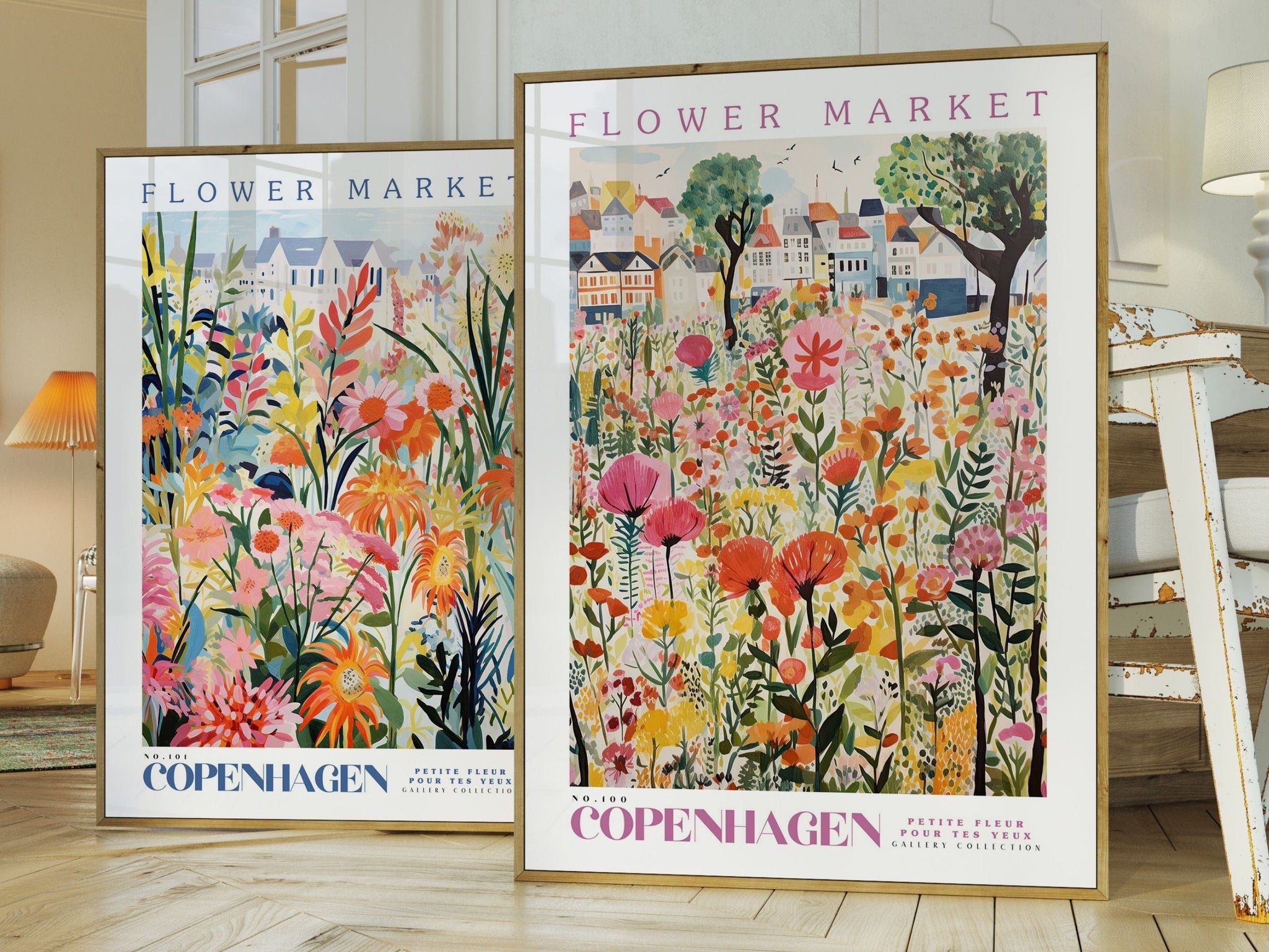 Copenhagen Flower Market Poster