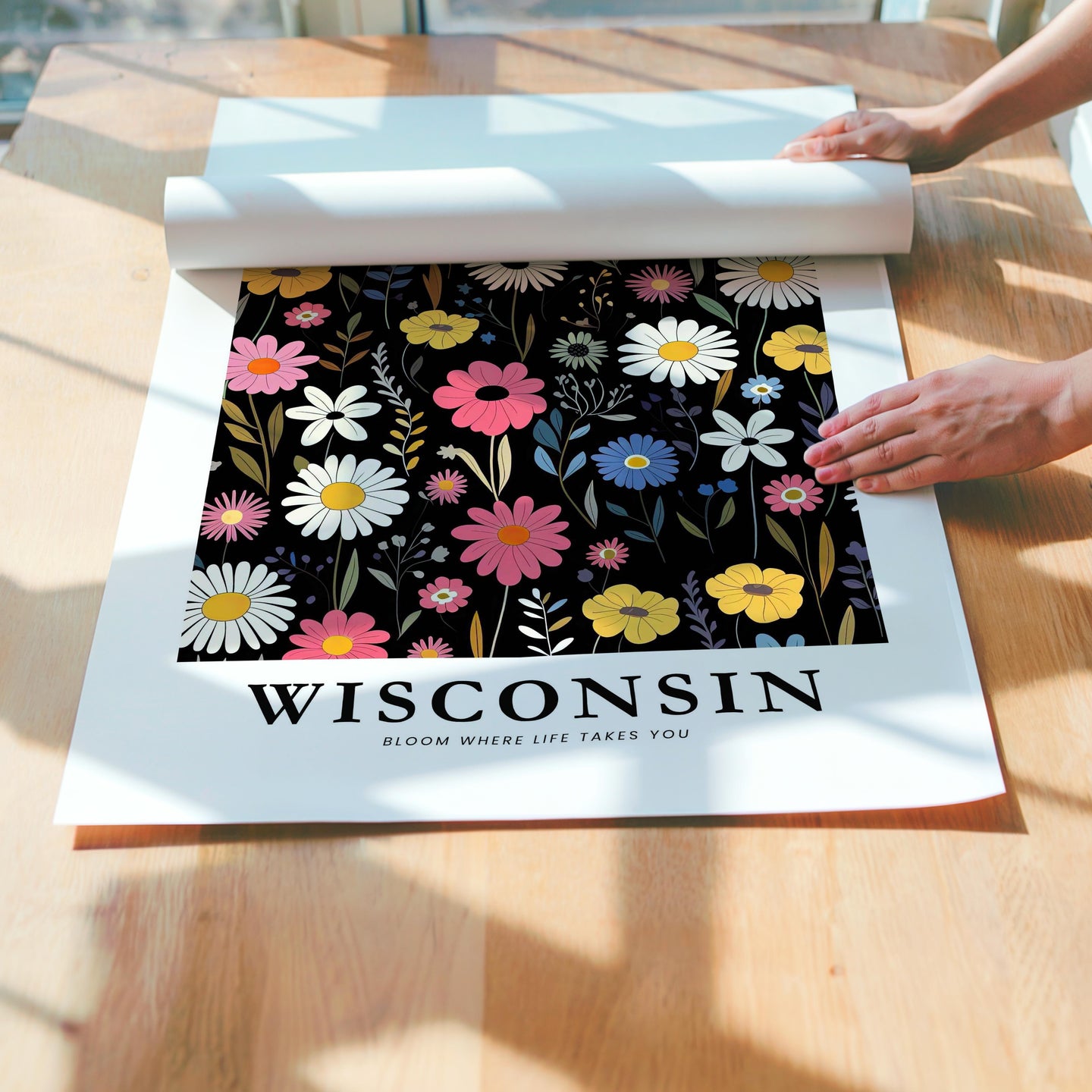 Wisconsin Flower Art Print
