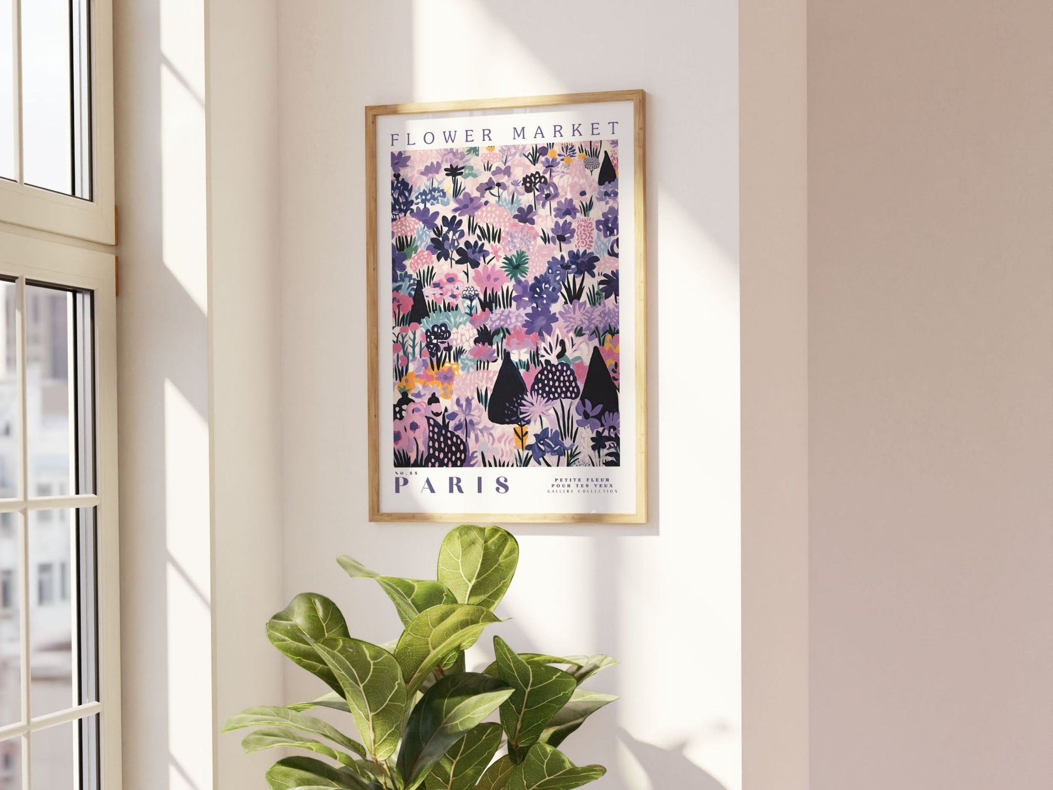 Paris Flower Market Poster