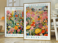 Dublin Flower Market plakat