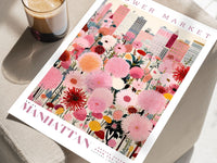 Manhattan Flower Market Poster