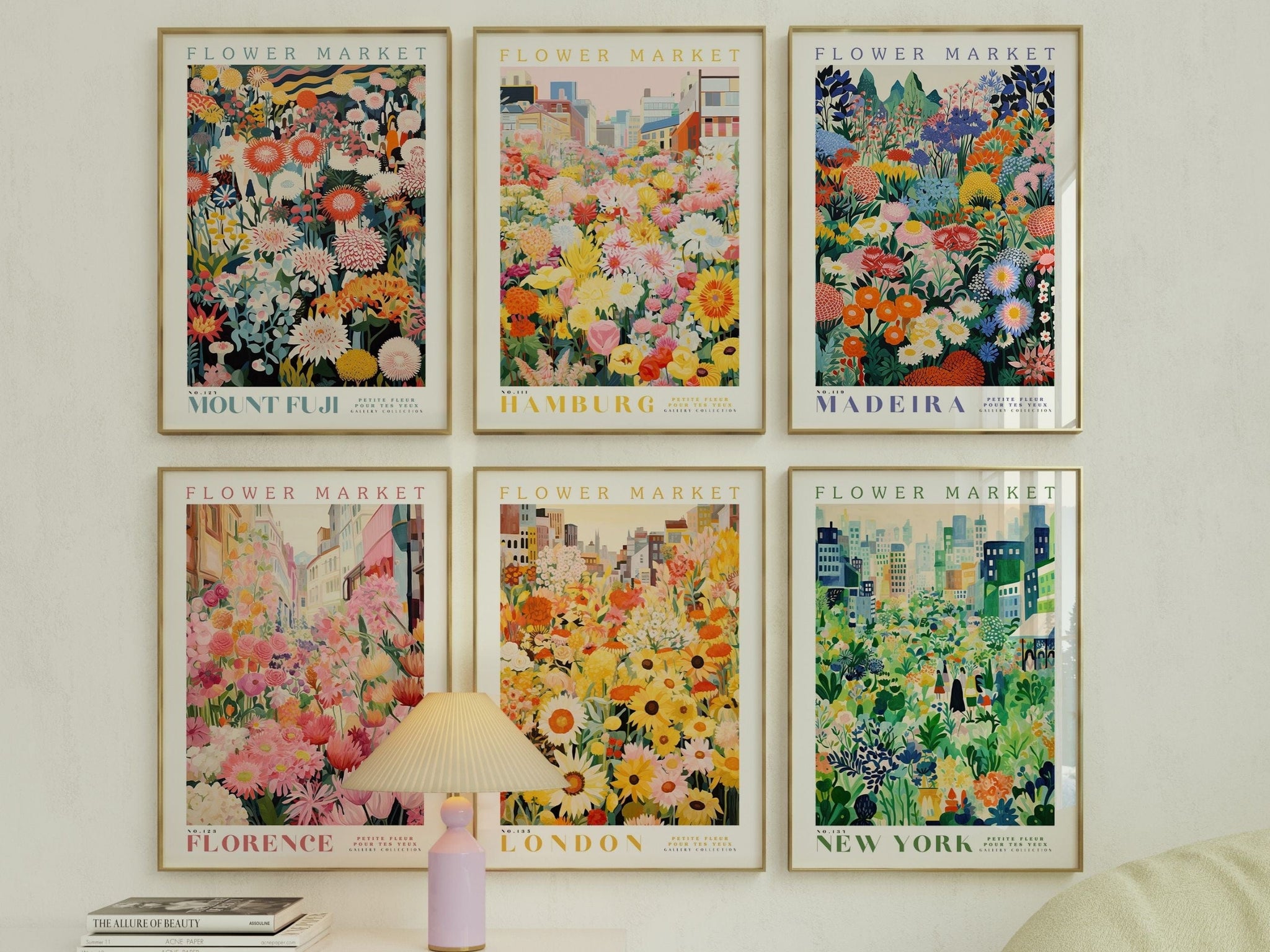 London Flower Market Poster