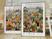 Flower Market Paris Poster