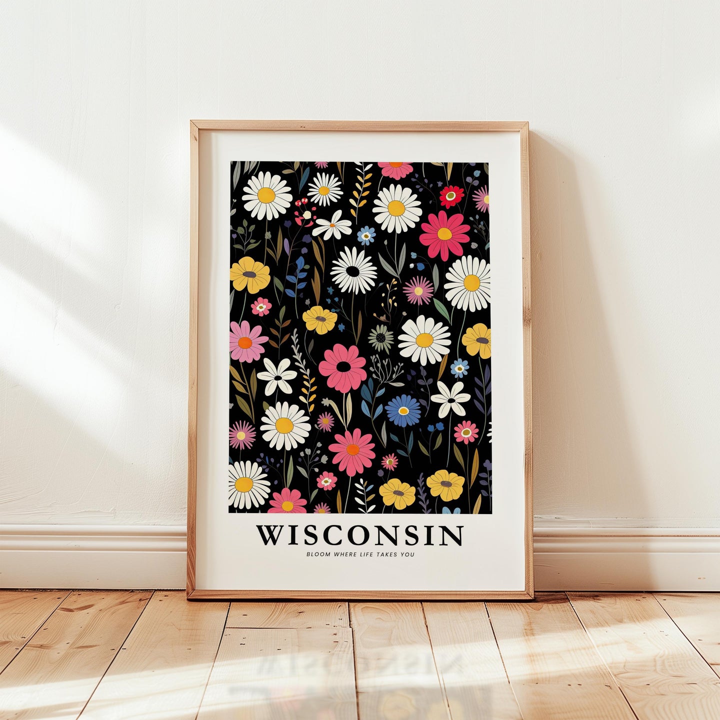 Wisconsin Flower Art Print