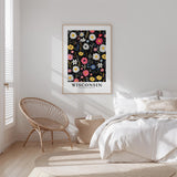 Wisconsin Flower Art Print