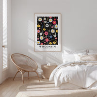 Wisconsin Flower Art Print