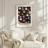 Wisconsin Flower Art Print