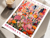 Brooklyn Flower Market Poster