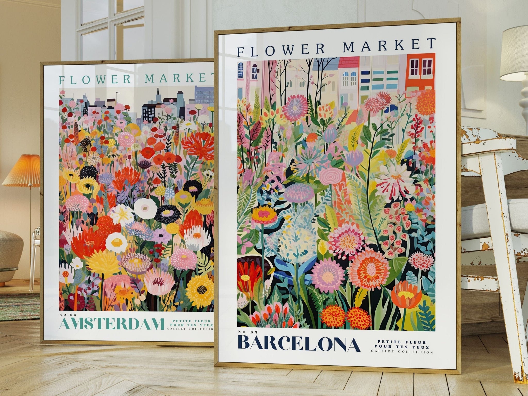 Amsterdam Flower Market Poster