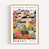 Bergen Flower Market Poster