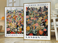 London Flower Market Poster