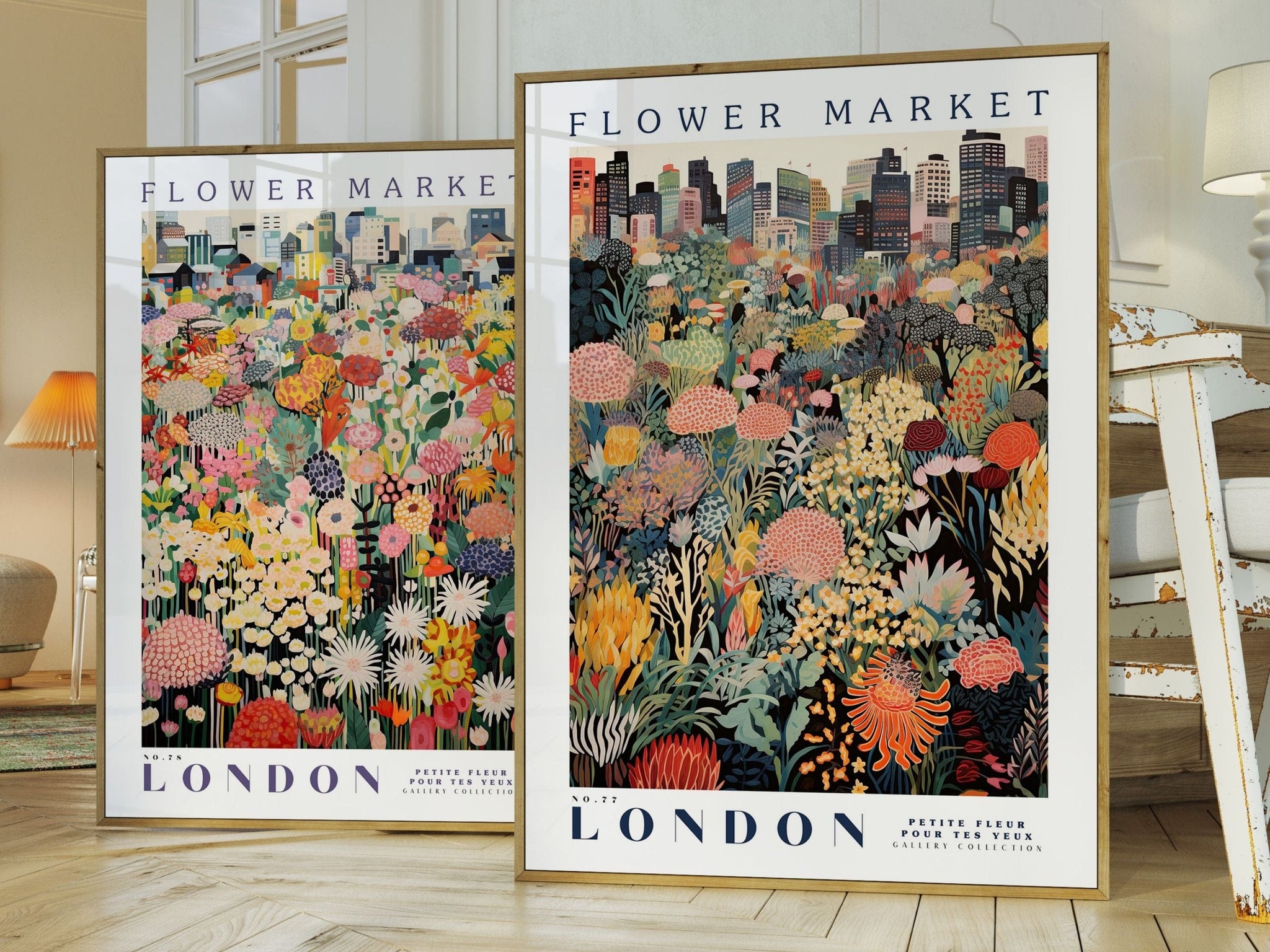 London Flower Market Poster