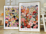 Madrid Flower Market Poster