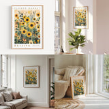 a living room filled with furniture and paintings