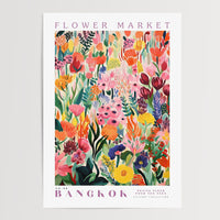 Bangkok Flower Market Poster