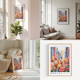 a living room filled with furniture and a painting