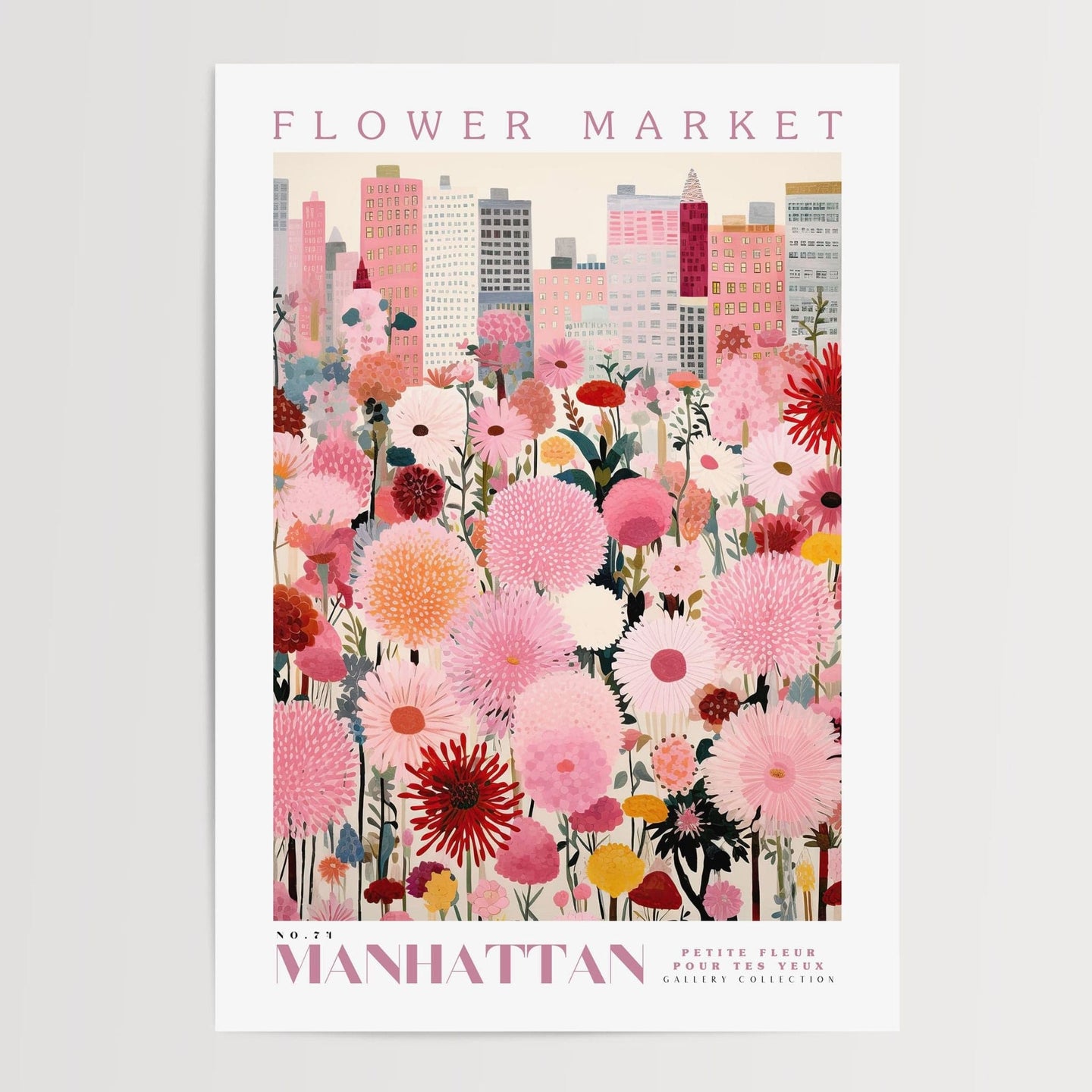 Manhattan Flower Market plakat