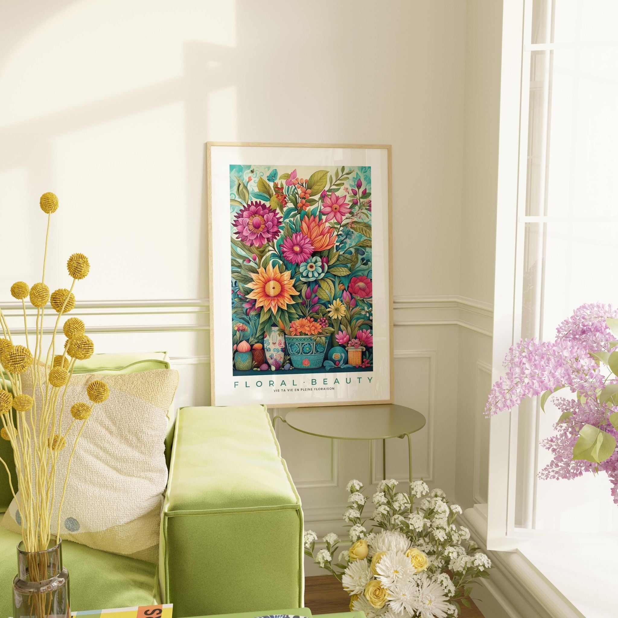 a picture of a vase of flowers on a table