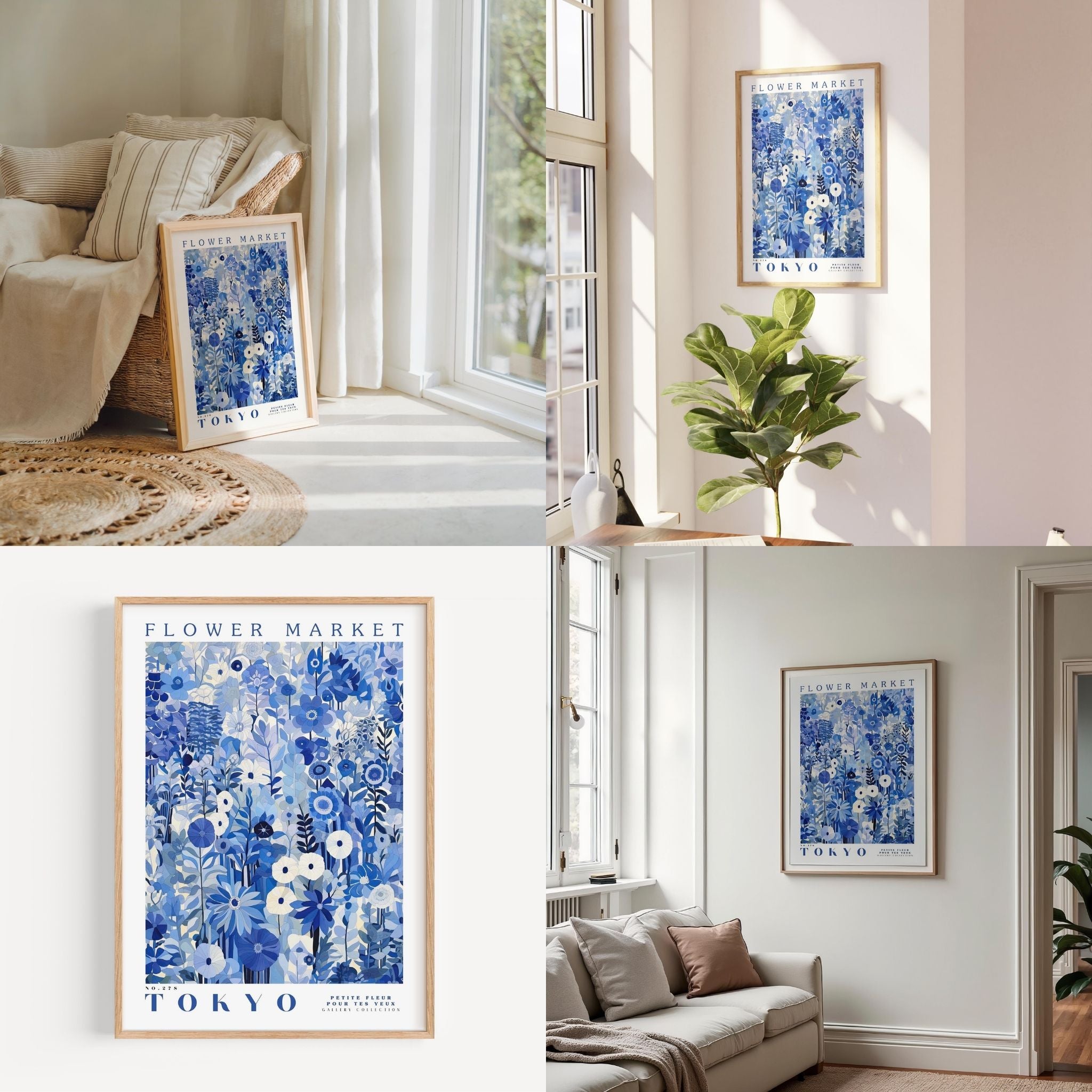 a living room filled with furniture and paintings