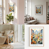 a living room filled with furniture and paintings