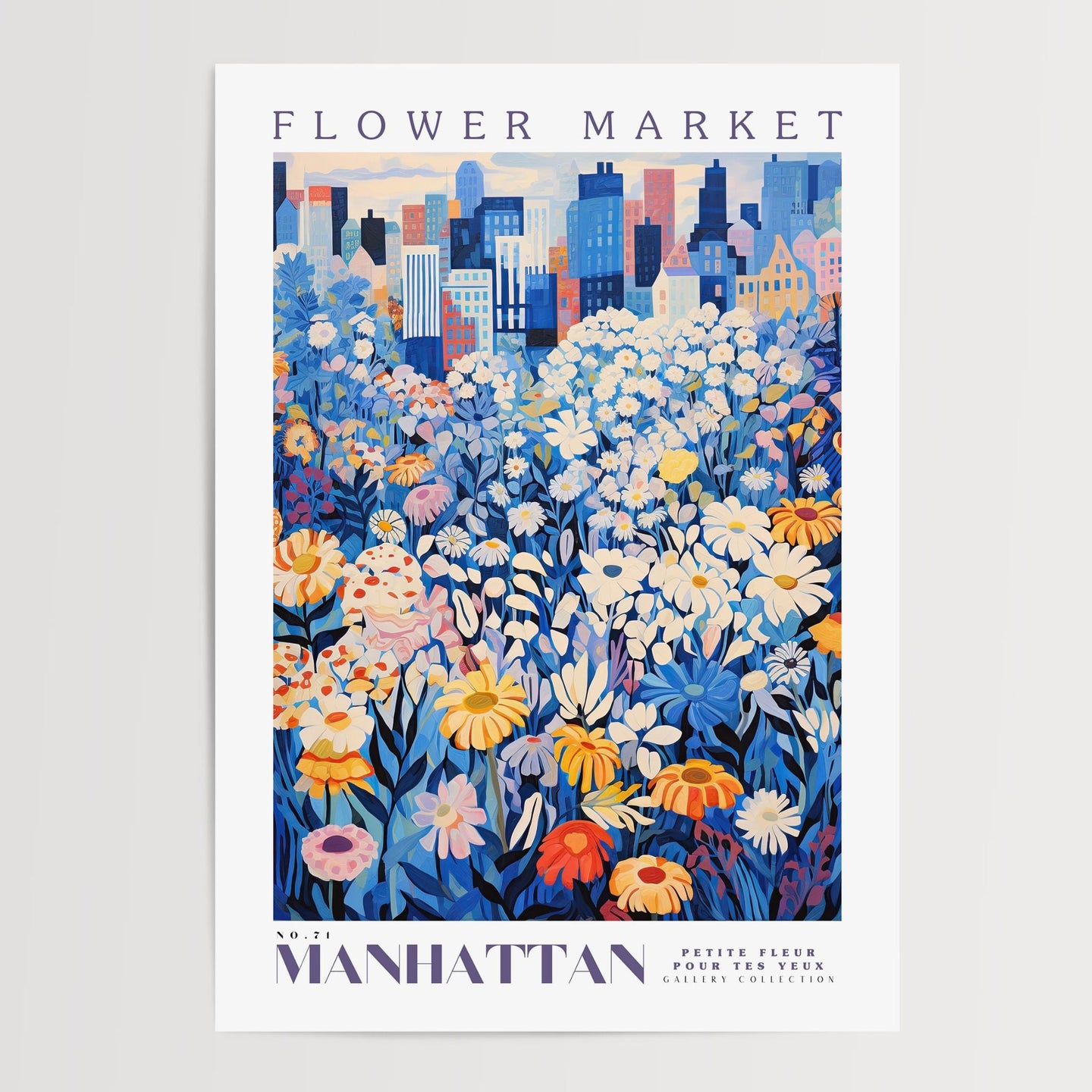 Manhattan Flower Market plakat