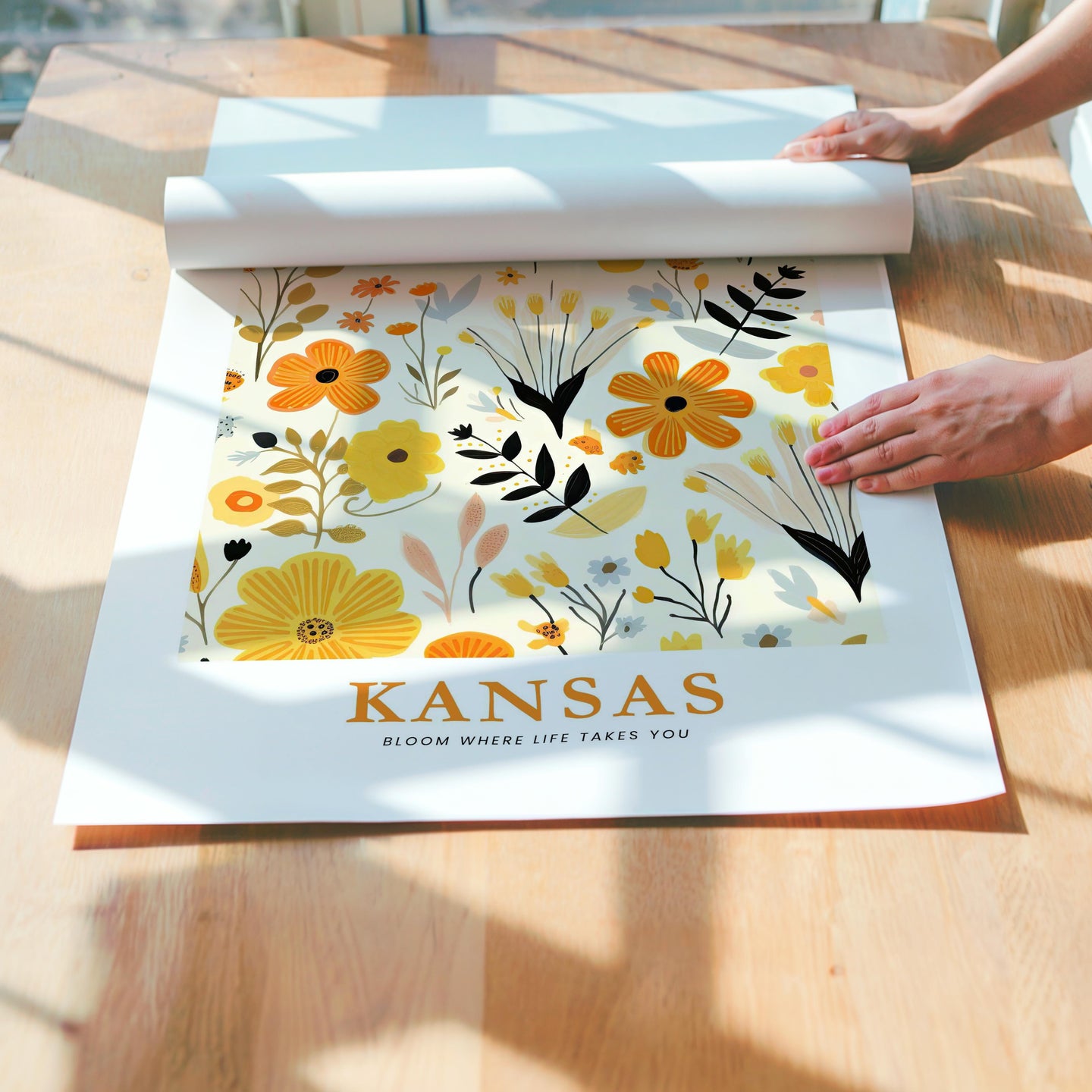 Kansas Flower Art Print