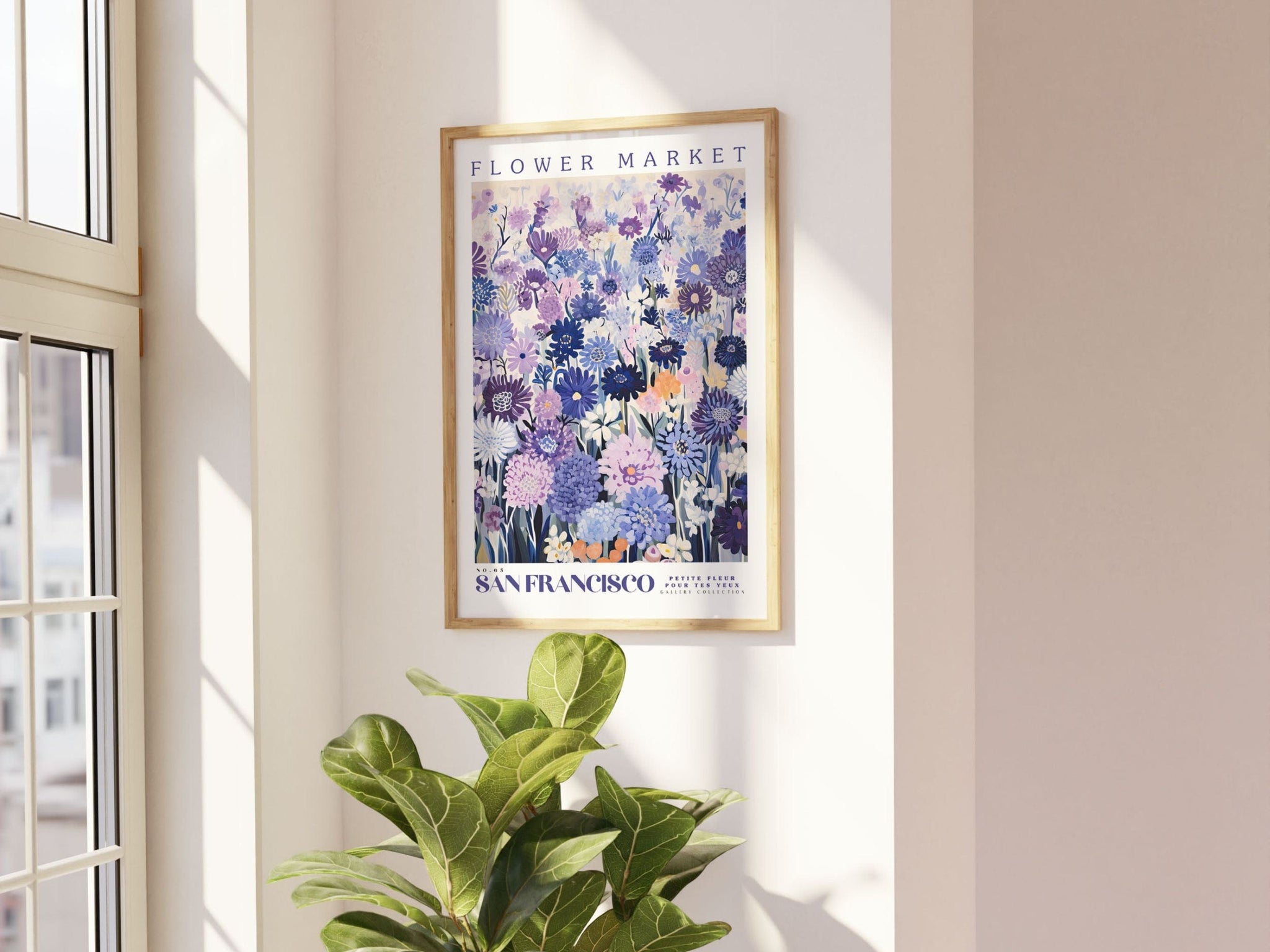 San Francisco Flower Market Poster