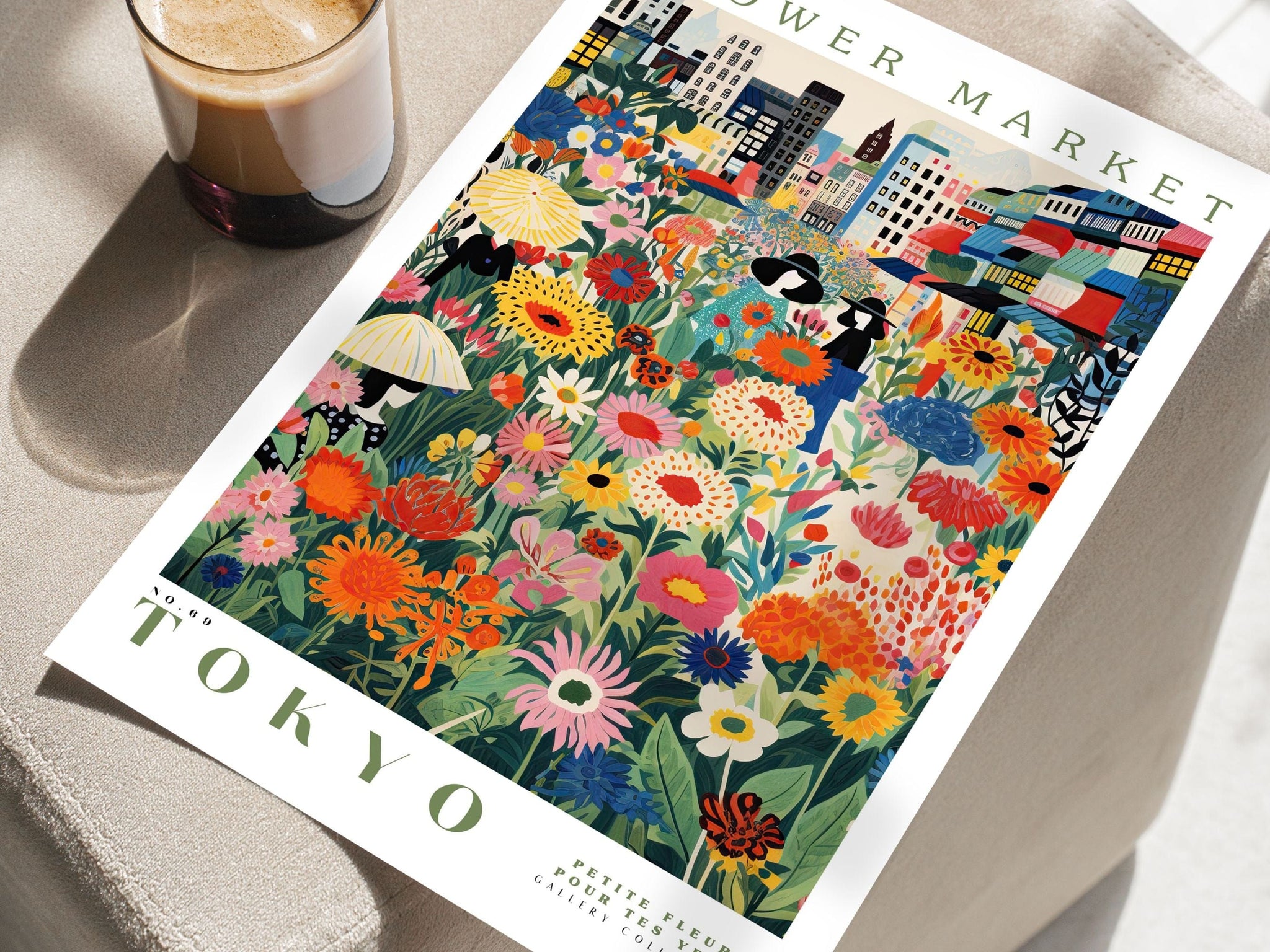 Tokyo Flower Market Poster