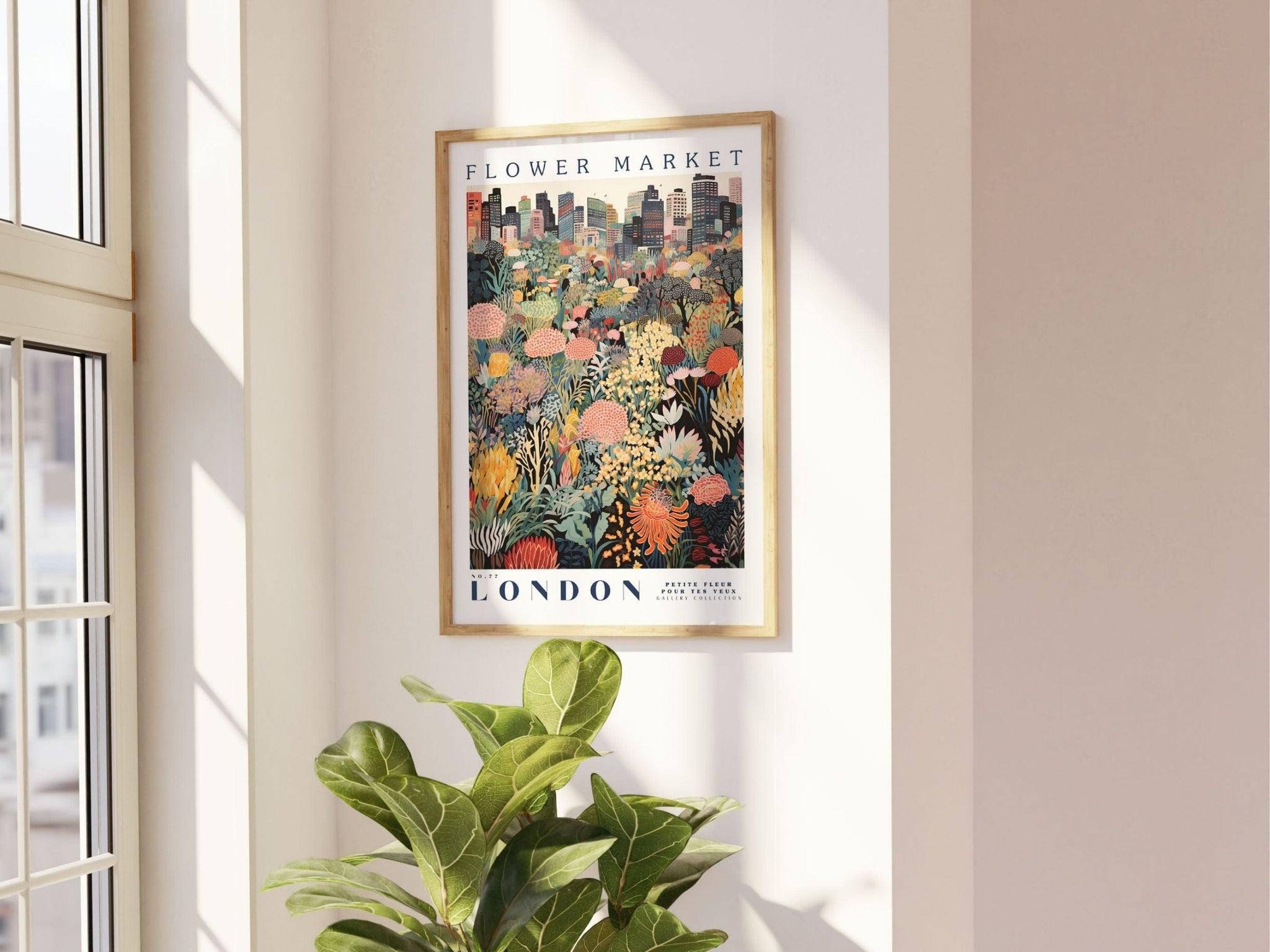 London Flower Market Poster