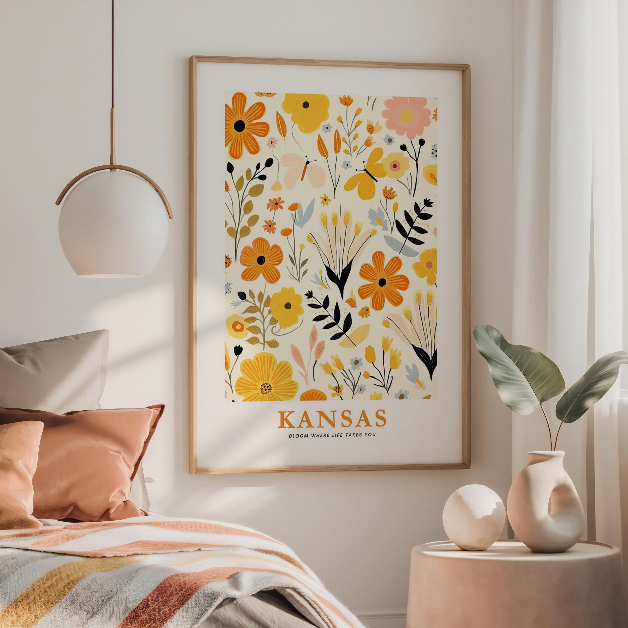 Kansas Flower Art Print