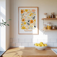 Kansas Flower Art Print