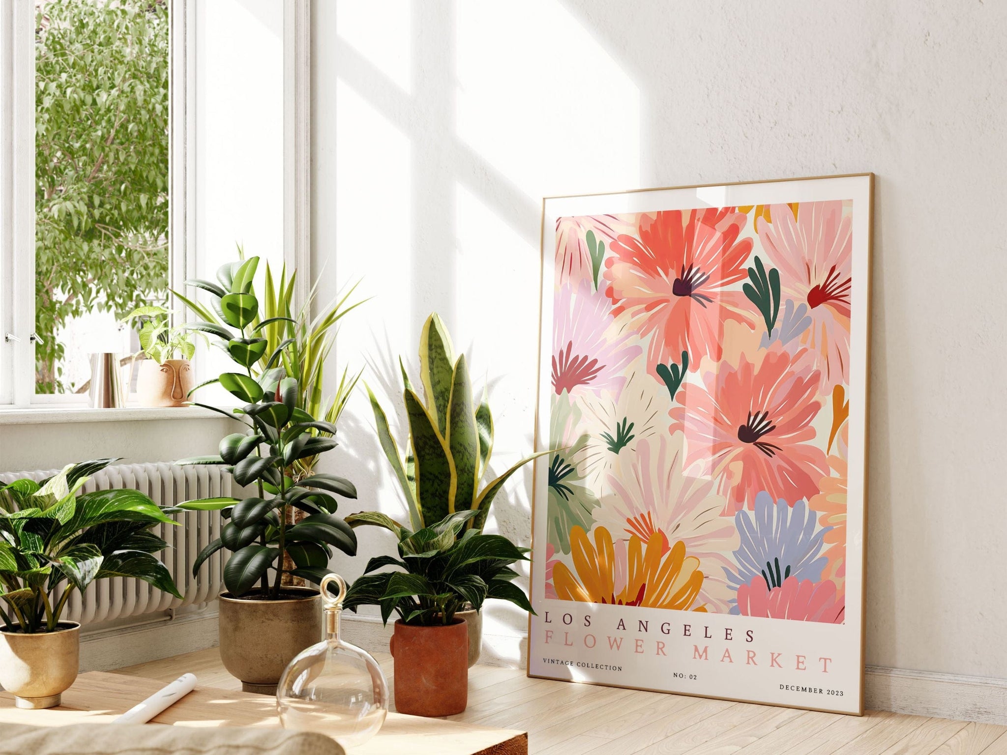 Los Angeles Flower Market Poster