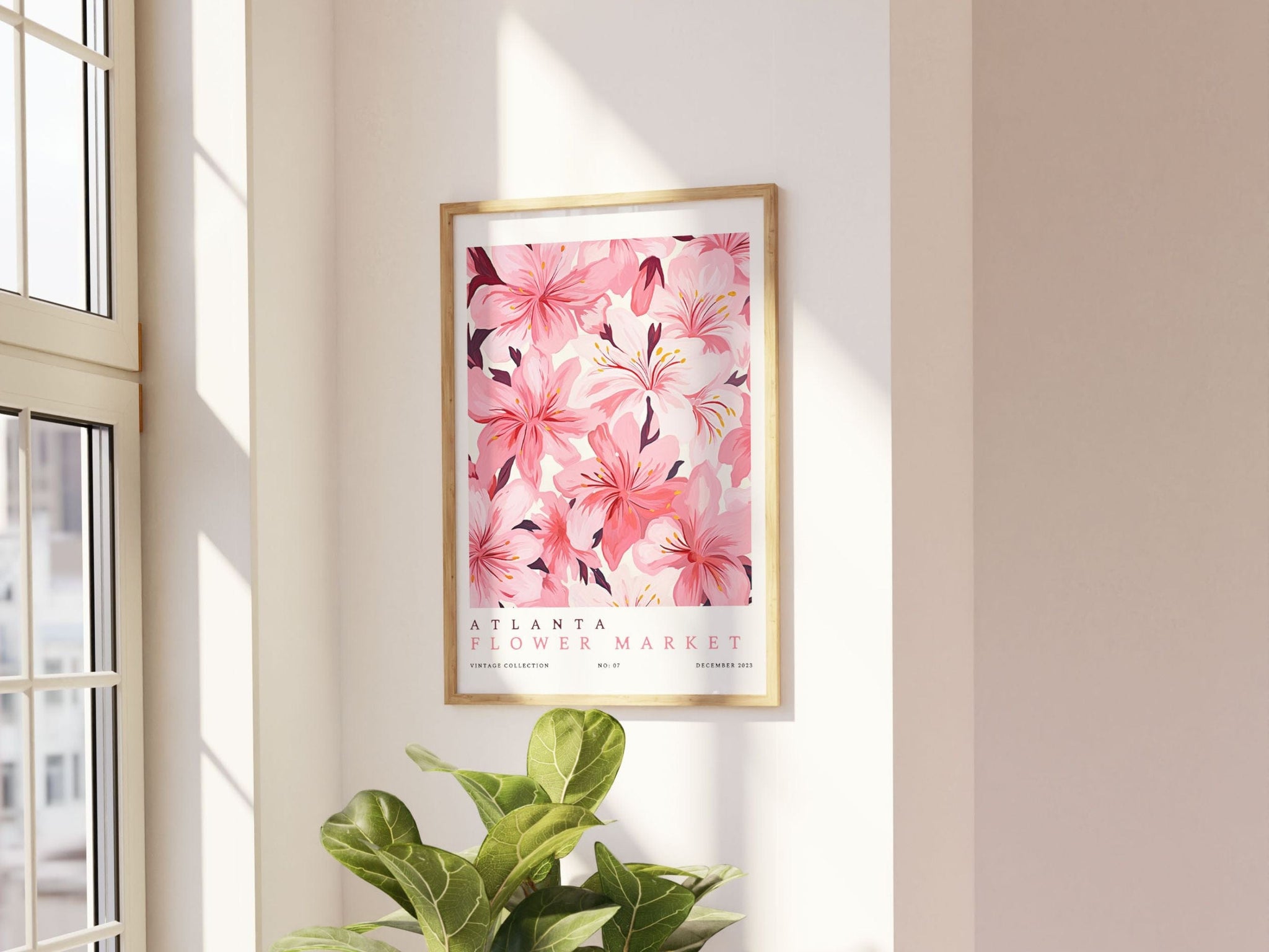 Atlanta Flower Market Poster