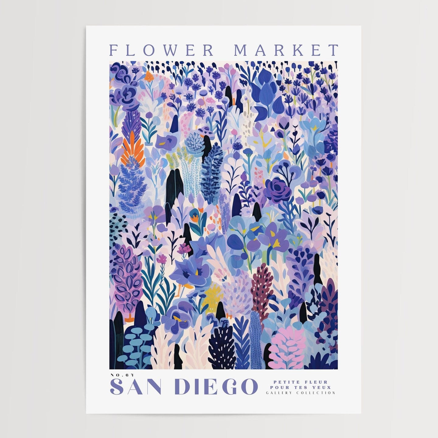 San Diego Flower Market Plakat