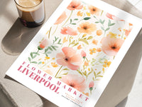 Flower Market Liverpool Poster