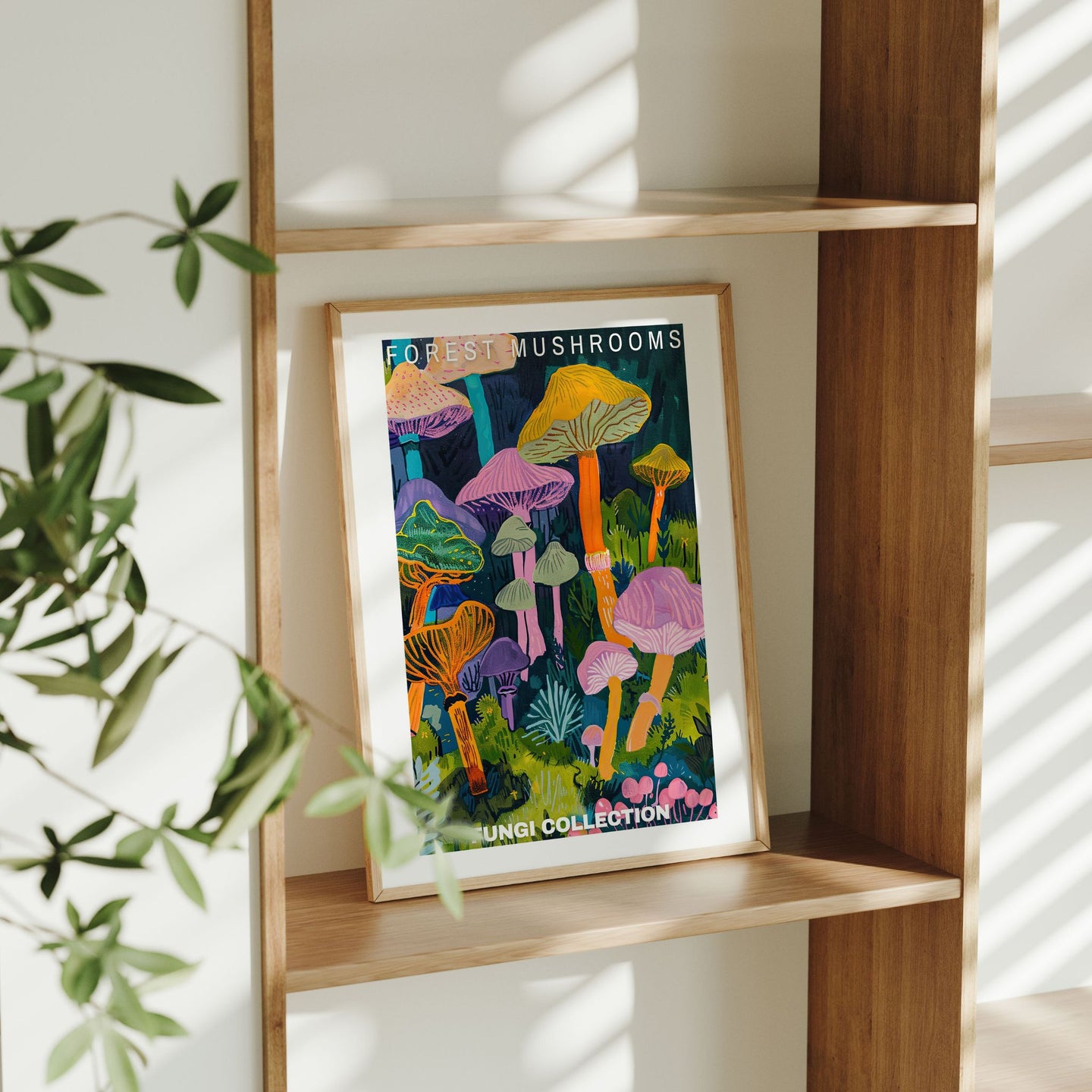 Forest Mushroom Poster