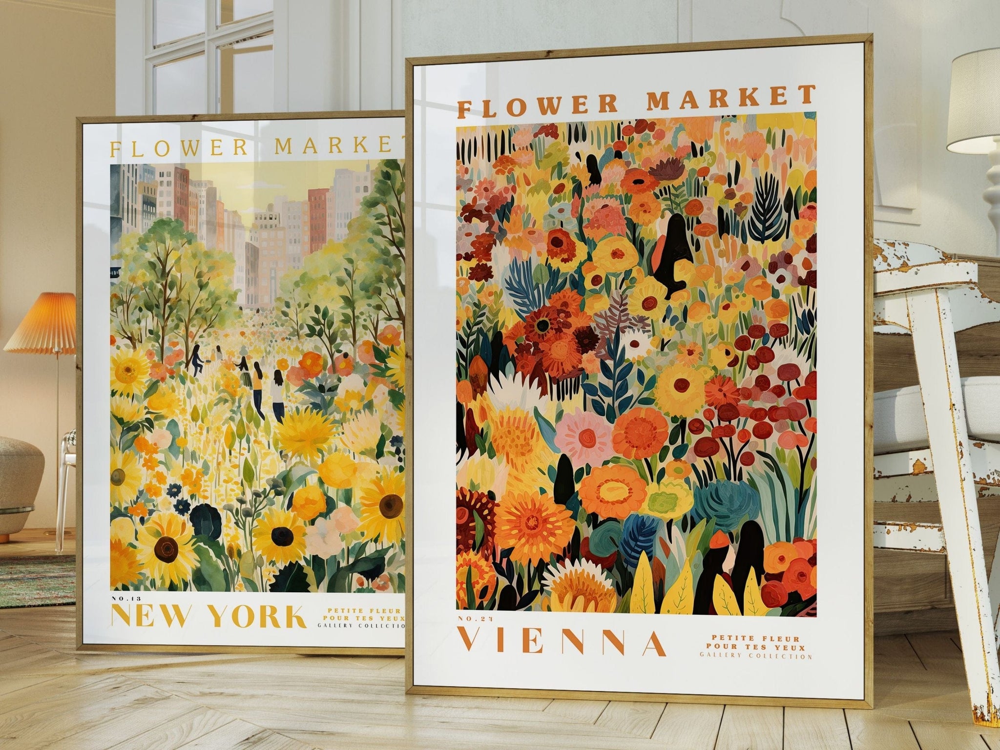 Vienna Flower Market Poster