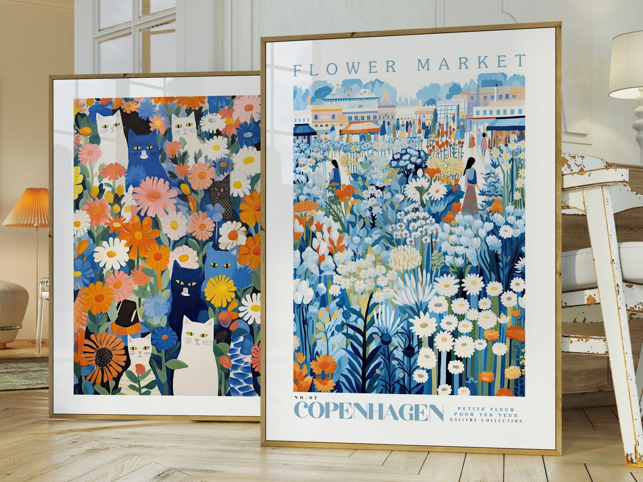 Copenhagen Flower Market Poster