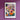 a flower market poster hangs on a purple wall