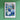 a blue and white flower market poster hangs on a green wall