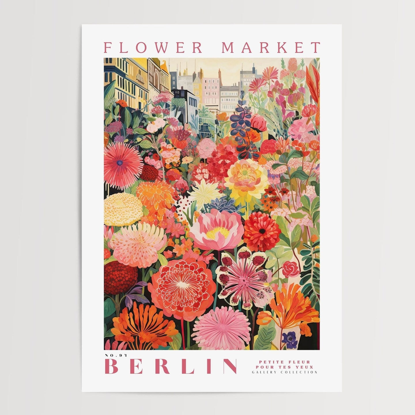 Berlins blomstermarked plakat