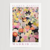 Madrid Flower Market Poster