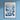a blue and white flower market poster hanging on a wall