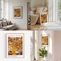 a living room filled with furniture and a painting on the wall