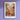a flower market poster hangs on a purple wall