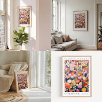 a living room filled with furniture and paintings