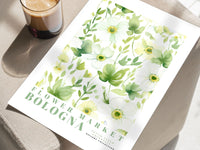 Bologna Flower Market Print