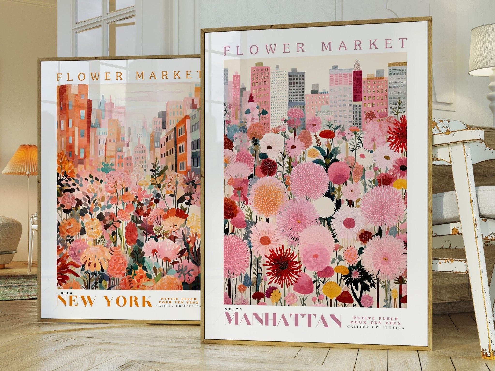 Manhattan Flower Market Poster