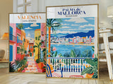 Valencia Print, Valencia Travel Poster, Spain Wall Art, City Poster, Colorful Wall Art, Trendy Wall Art, Gallery Wall Prints, Valencia Spain